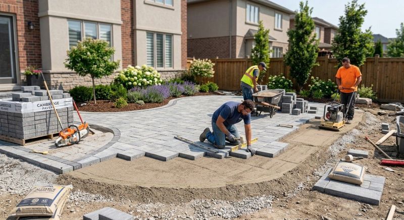 Garden Pavers Installation in Boston, MA