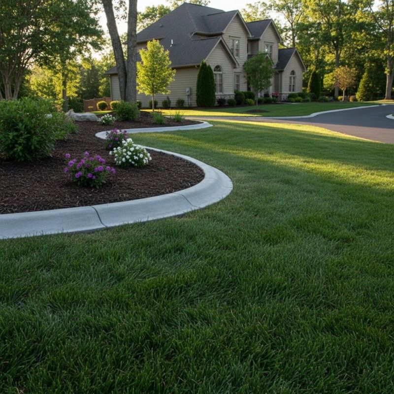 Lawn Curbing Installation